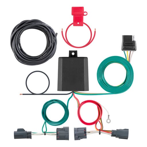 Curt Custom Wiring Harness, 4-Way Flat Output, Select Dodge Nitro, Jeep Liberty - 56334