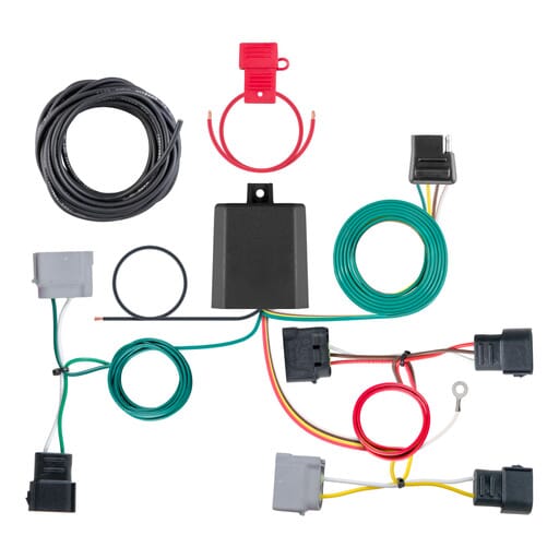 Curt Custom Wiring Harness, 4-Way Flat Output, Select Ford Escape, Mazda Tribute - 56345