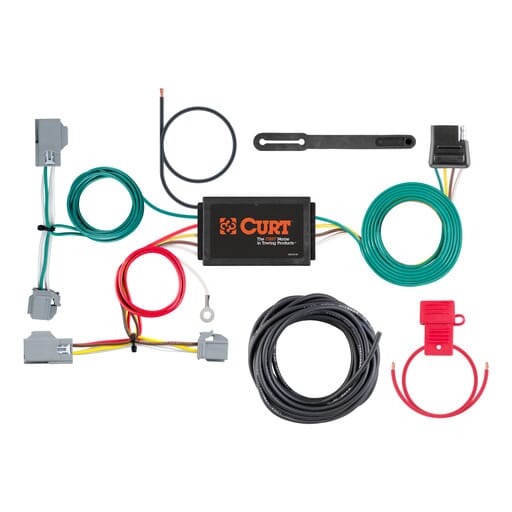 Curt Custom Wiring Harness, 4-Way Flat Output, Select Volvo XC60 - 56355