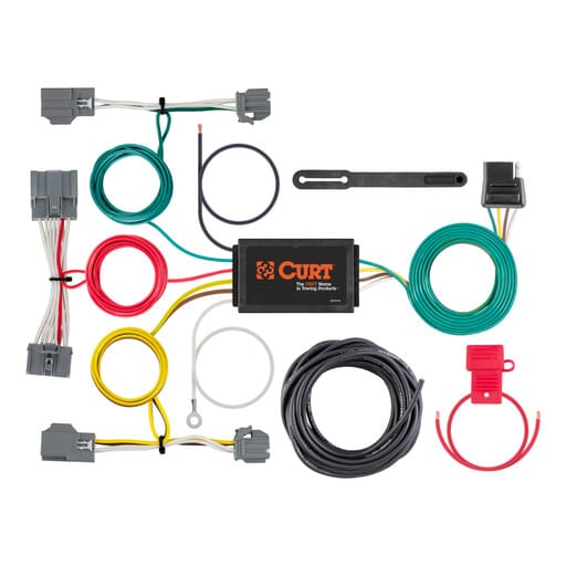 Curt Custom Wiring Harness, 4-Way Flat Output, Select Volvo XC70 - 56386
