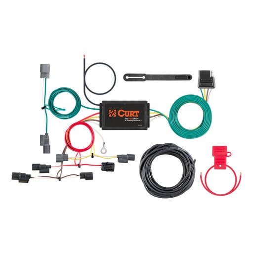 Curt Custom Wiring Harness, 4-Way Flat Output, Select Honda Civic - 56396