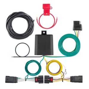 Curt Custom Wiring Harness, 4-Way Flat Output, Select Jeep Wrangler JL, Gladiator - 56407