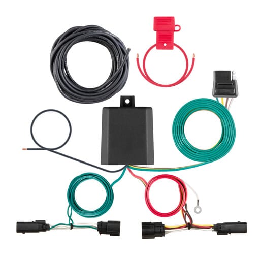 Curt Custom Wiring Harness, 4-Way Flat Output, Select Ford F-150 with LED Taillights - 56481