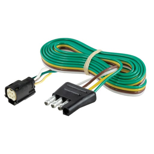 Curt Custom Wiring, 4-Way Flat Output, Select Ford Escape, OEM Tow Package Required - 56503