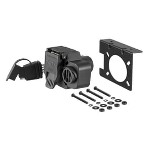 Curt Dual-Output 7 & 4-Way Connector with Backup Alarm (Plugs into USCAR) - 57101