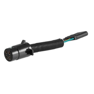 Curt Electrical Adapter (4-Way Round Vehicle to 4-Way Flat Trailer) - 57224