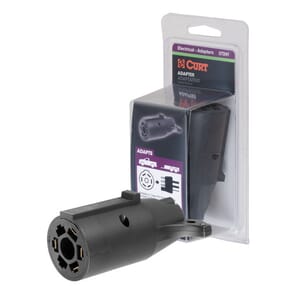 Curt Electrical Adapter (7-Way RV Blade Vehicle to 4-Flat Trailer, Packaged) - 57241