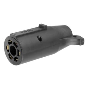Curt Electrical Adapter (7-Way RV Blade to 6-Way Round Trailer, Center Pin Brake) - 57660