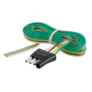 Curt 4-Way Flat Connector Plug with 48" Wires (Trailer Side) - 58032
