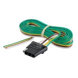 Curt 4-Way Flat Connector Socket with 48" Wires (Vehicle Side) - 58042