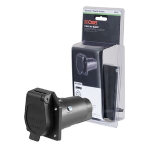 Curt 7-Way RV Blade Connector Socket (Vehicle Side, Packaged) - 58151