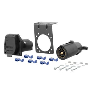 Curt 7-Way RV Blade Connector Plug & Socket with Hardware (Packaged) - 58152