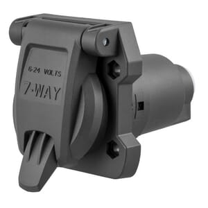 Curt Heavy-Duty 7-Way RV Blade Connector Socket (Vehicle Side) - 58155