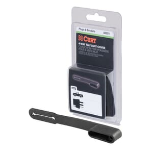 Curt 4-Way Flat Connector Dust Cover (Vehicle Side, Packaged) - 58201