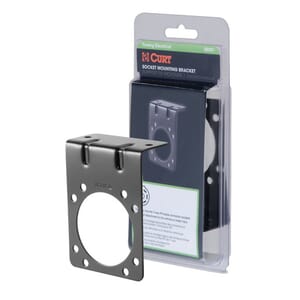 Curt Connector Mounting Bracket for 7-Way RV Blade (Black, Packaged) - 58291