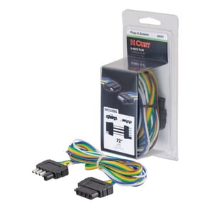 Curt 5-Way Flat Connector Plug & Socket with 72" Wires (Packaged) - 58551