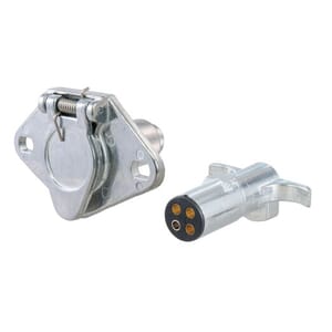 Curt 4-Way Round Connector Plug & Socket (Packaged) - 58671