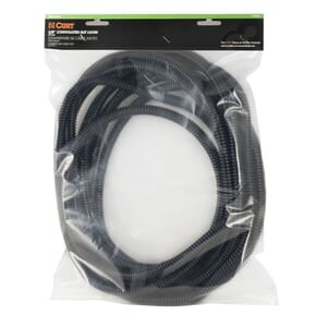Curt 3/8" x 25' Convoluted Slit Loom Tubing (Packaged) - 59825
