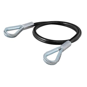 Curt Replacement 36" x 1/4" Diameter Tow Bar Base Plate Safety Cable (3,500 lbs) - 70006