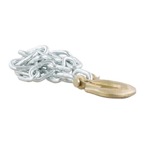 Curt 35" Safety Chain with 1 Clevis Hook (7,800 lbs, Clear Zinc) - 80302