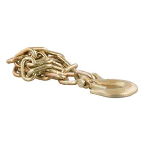 Curt 35" Safety Chain with 1 Clevis Hook (12,600 lbs, Yellow Zinc) - 80303