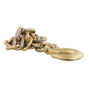 Curt 35" Safety Chain with 1 Clevis Hook (24,000 lbs, Yellow Zinc) - 80316