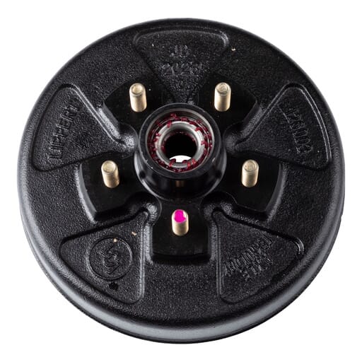 Lippert® 10" RV Brake Drum Hub Assembly for 3,500-lb. Axle - 5 on 4.5", 1/2" Stud - 814200