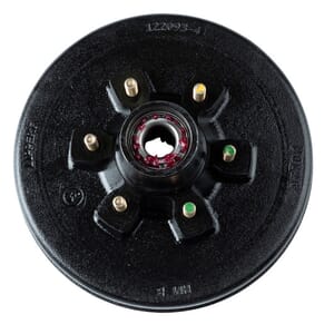 Lippert® 12" RV Brake Drum Hub Assembly for 6,000-lb. Axle - 6 on 5.5", 1/2" Stud - 814202