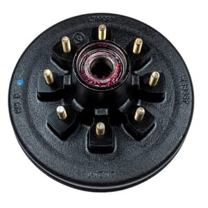 Lippert® 12" RV Brake Drum Hub Assembly for 7,000-lb. Axle - 8 on 6.5", 1/2" Stud - 814203