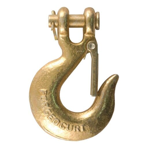 Curt 5/16" Safety Latch Clevis Hook (14,000 lbs, 3/8" Pin) - 81550