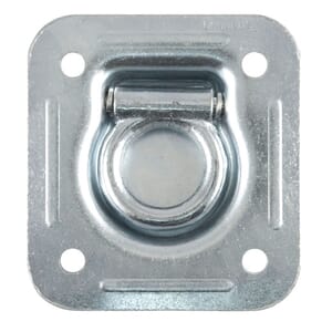 Curt 1-1/2" x 1-1/2" Recessed Tie-Down Ring (5,000 lbs, Clear Zinc) - 83600