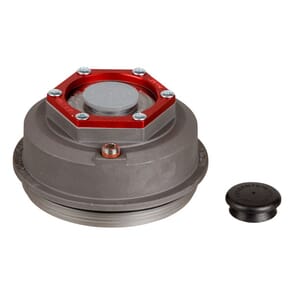 Lippert® Trailer Axle Oil and Dust Cap with Set Screw - 8,000 lbs. Clear - 85373828