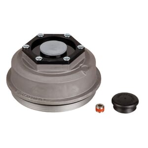 Lippert® Threaded Dust Cap with Rubber Plug, O-Ring, 4" Diameter, 10,000-16,000-lb. Axles - 85373829