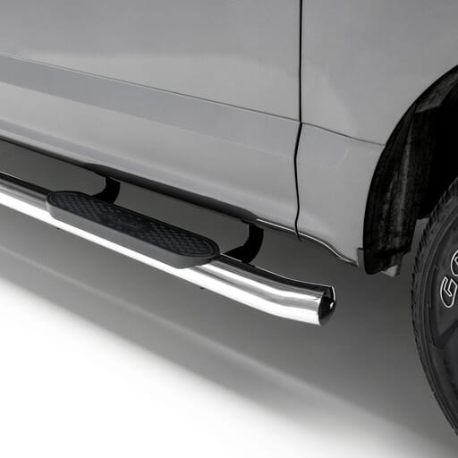 Aries 4" Polished Stainless Oval Side Bars, Select Ford F-150 - S223039-2