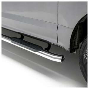 Aries 4" Polished Stainless Oval Side Bars, Select Ford F-150 - S223039-2