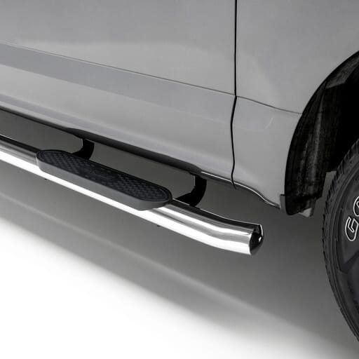Aries 4" Polished Stainless Oval Side Bars, Select Silverado, Sierra 1500, 2500, 3500 - S224053-2